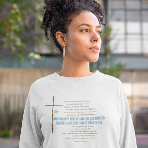 CALL HER BLESSED Mum Wife Proverbs 31 Scripture  Sweatshirt