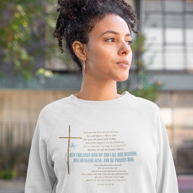 CALL HER BLESSED Mum Wife Proverbs 31 Scripture  Sweatshirt (Creator Uploaded)
