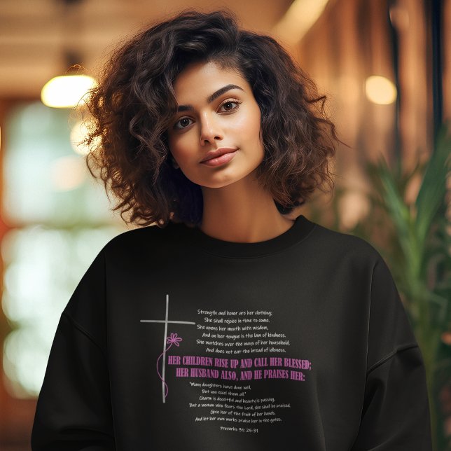CALL HER BLESSED Mum Wife Proverbs 31 Scripture  Sweatshirt (Creator Uploaded)