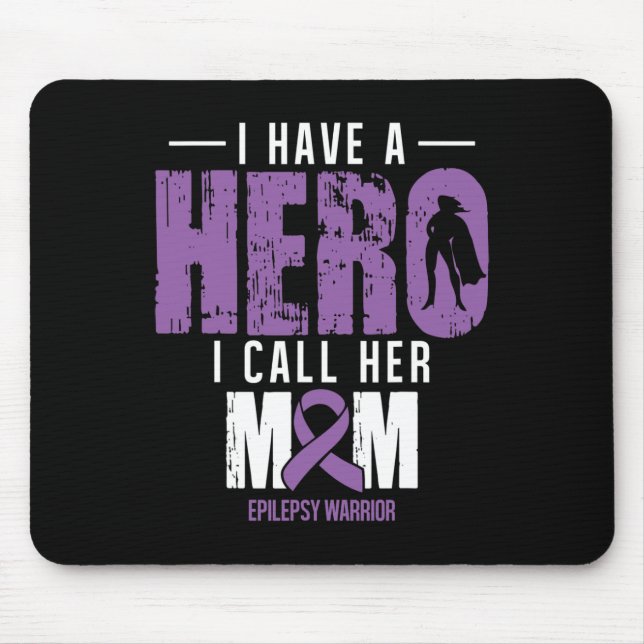 Call Her Mum- Epilepsy Awareness Gifts Support Rib Mouse Mat (Front)