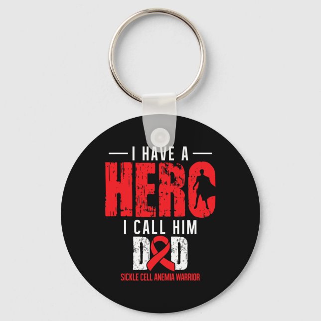 Call Him Dad- Sickle Cell Anaemia Awareness Suppor Key Ring (Front)