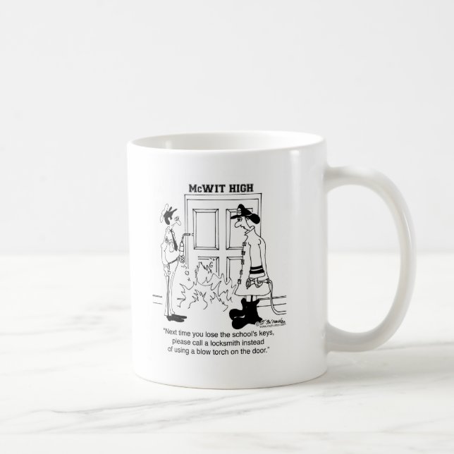 Call Locksmith, Don't Use a Blow Torch Coffee Mug (Right)