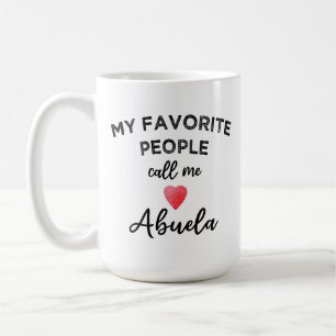 Call Me ABUELA Spanish Grandmother Family Grandma Coffee Mug