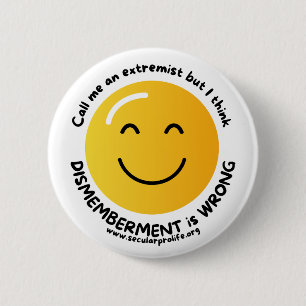 call me an extremist 6 cm round badge