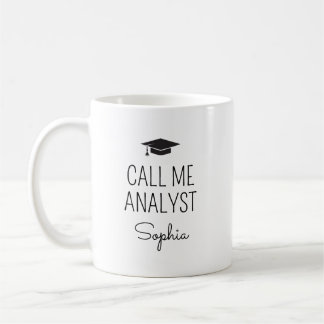 Call Me Analyst Personalized Name Coffee Mug