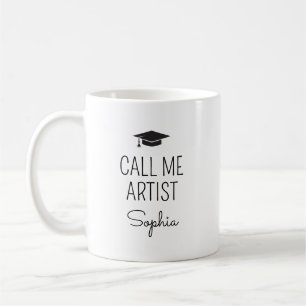 Call Me Artist Personalised Name Coffee Mug