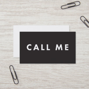 Call Me Bold Modern Networking Business Cards