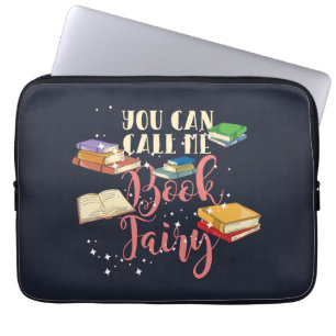 Call Me Book Fairy Avid Reader Laptop Sleeve