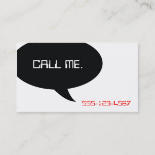 Call Me Business Card