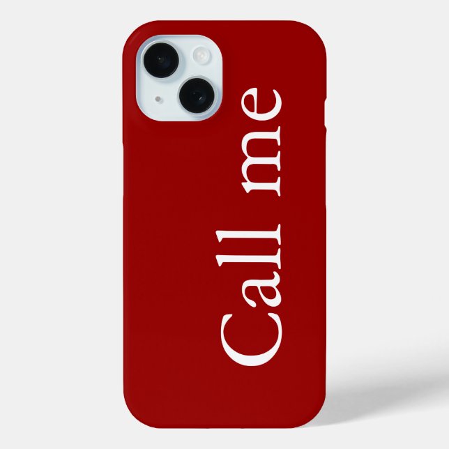 Call Me - Case-Mate iPhone Case (Back)