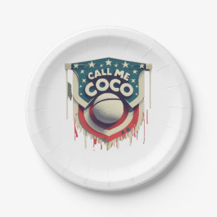 Call Me Coco Call Me Champion Paper Plate