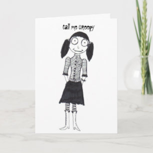 Call me creepy card