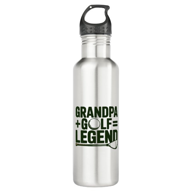 Call Me Grandpa, Watch Me Golf 710 Ml Water Bottle (Front)