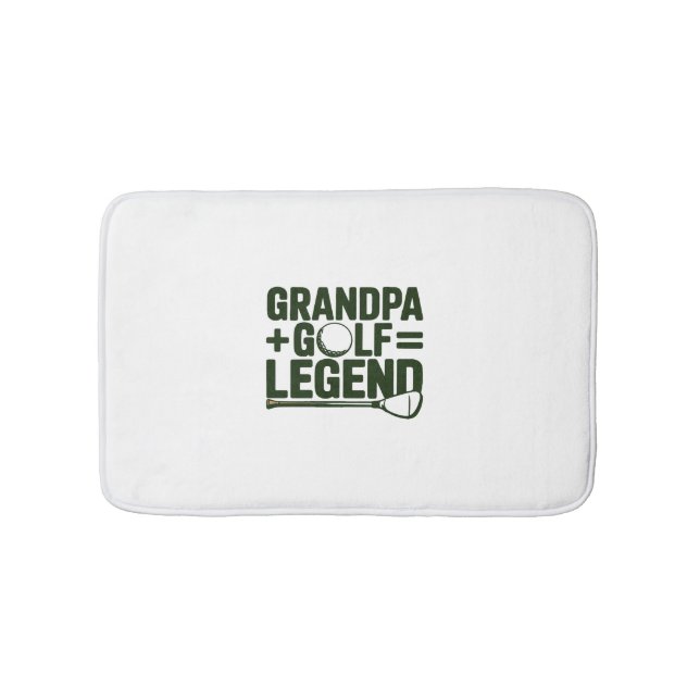 Call Me Grandpa, Watch Me Golf Bath Mat (Front)