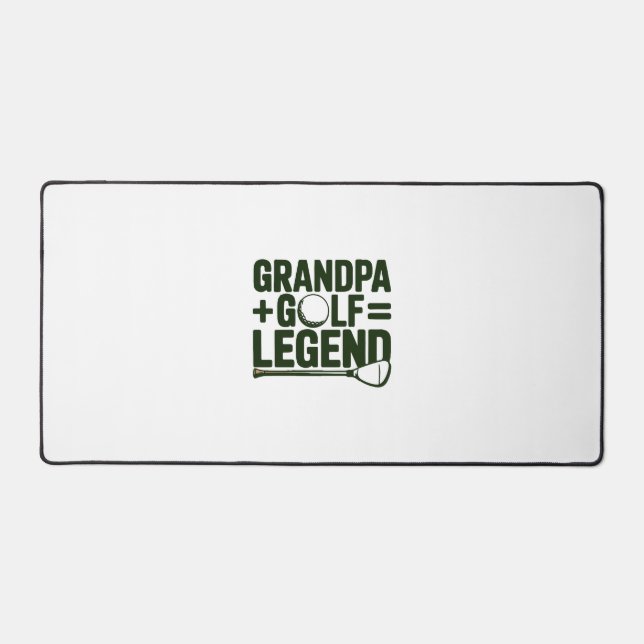 Call Me Grandpa, Watch Me Golf Desk Mat (Front)