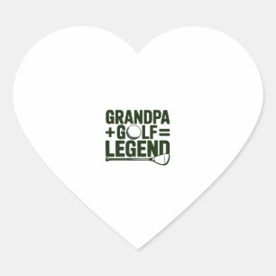 Call Me Grandpa, Watch Me Golf Heart Sticker