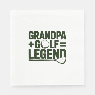 Call Me Grandpa, Watch Me Golf Napkin