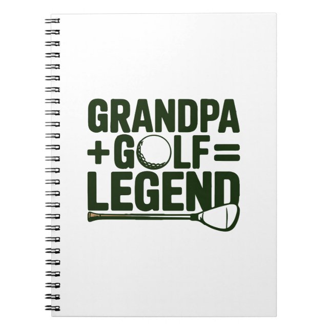 Call Me Grandpa, Watch Me Golf Notebook (Front)