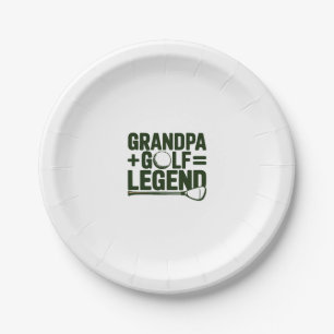 Call Me Grandpa, Watch Me Golf Paper Plate