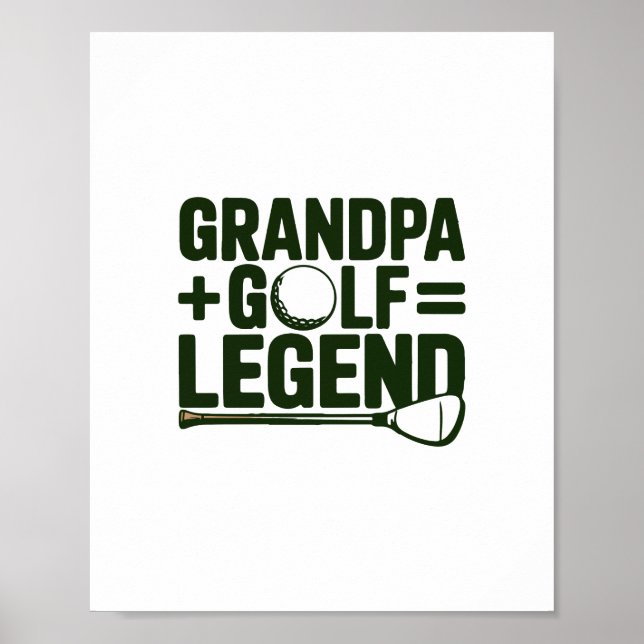 Call Me Grandpa, Watch Me Golf Poster (Front)