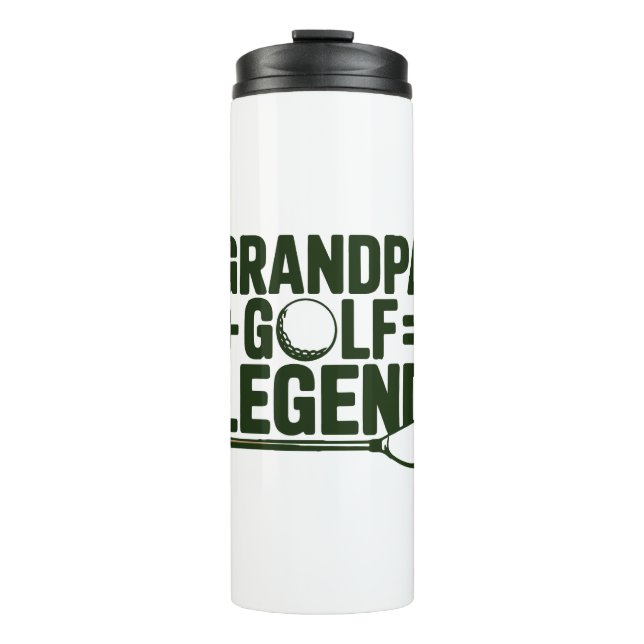 Call Me Grandpa, Watch Me Golf Thermal Tumbler (Front)