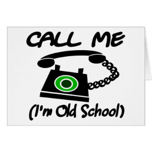 Call Me, I'm Old School With Retro Telephone