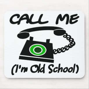 Call Me, I'm Old School With Retro Telephone Mouse Mat