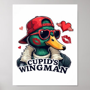 Call Me Kids Boys Valentines Duck Hunting Lover Fo Poster