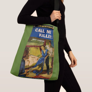 Call Me Killer pulp fiction cover Crossbody Bag