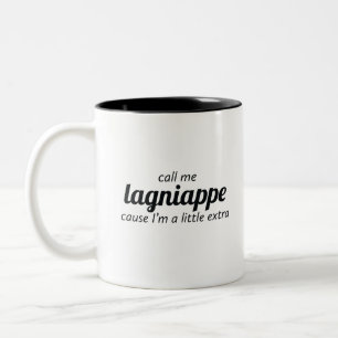 Call Me Lagniappe Two-Tone Coffee Mug