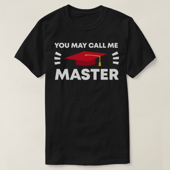 Call Me Master T-Shirt (Design Front)