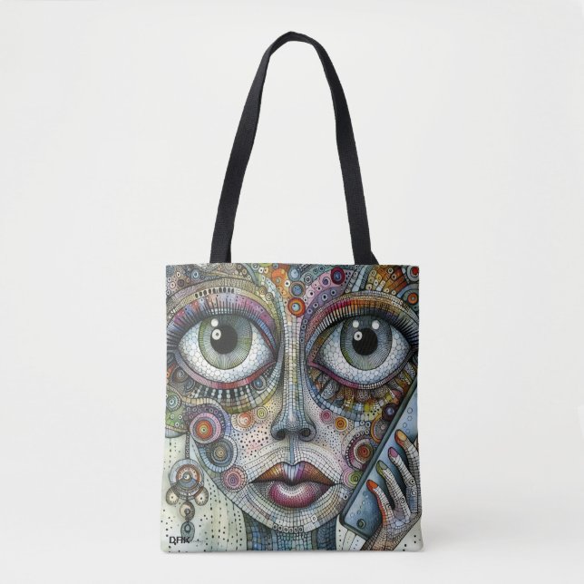 "Call Me Mystic" Tote Bag by DAKimage (Front)