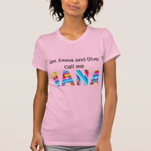 Call Me Nana Crochet Letters Child Names T-Shirt