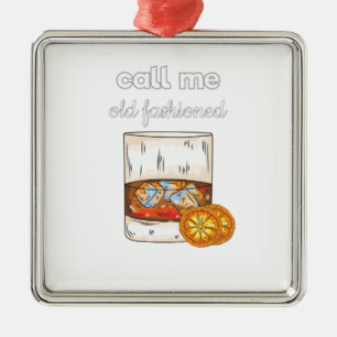 Call Me Old Fashioned Metal Tree Decoration
