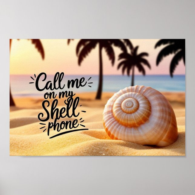 Call me on my Shell phone Poster (Front)
