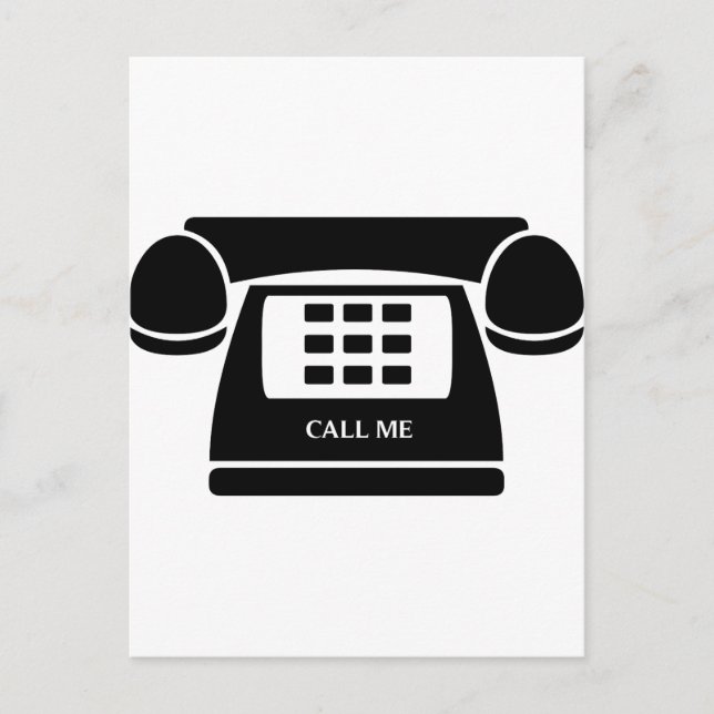 Call Me!  Telephone!  Let's Talk! Postcard (Front)