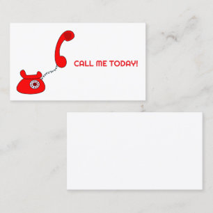 Call me today! business card