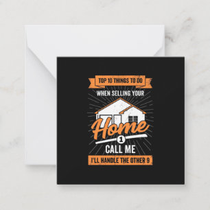 Call Me When Selling Your Home Card