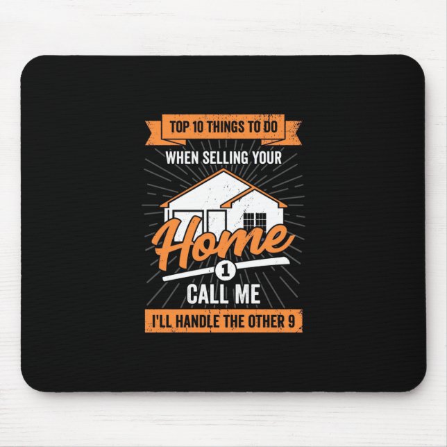 Call Me When Selling Your Home Mouse Mat (Front)
