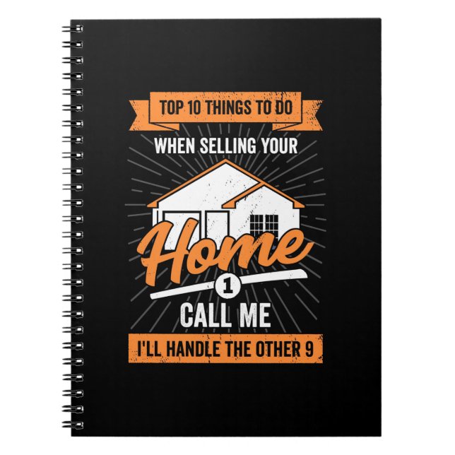 Call Me When Selling Your Home Notebook (Front)