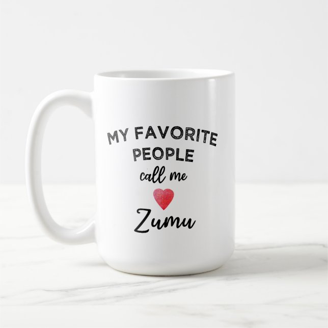 Call Me ZUMU Chinese Paternal Grandmother Nickname Coffee Mug (Left)