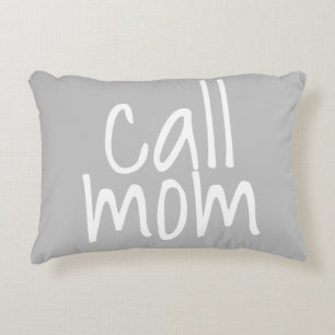 Call Mom Text Mom Throw Pillow