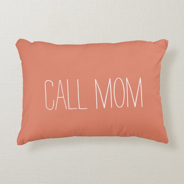 Call mum text mum dorm room pillow (Front)