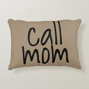 Call Mum Text Mum Throw Pillow