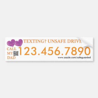 Call my Dad - Texting Safedriving LifeSaver Bumper Sticker