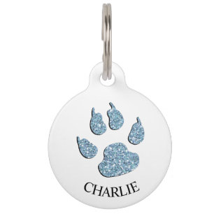 Call my Mum - Blue Alert Dog Tag Message