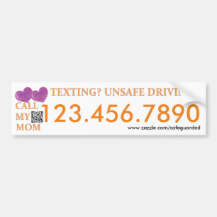 Call my Mum - Texting Safedriving LifeSaver Bumper Sticker