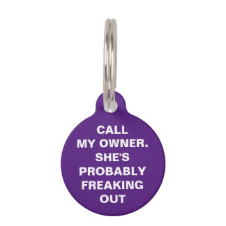 "CALL MY OWNER" PET TAG