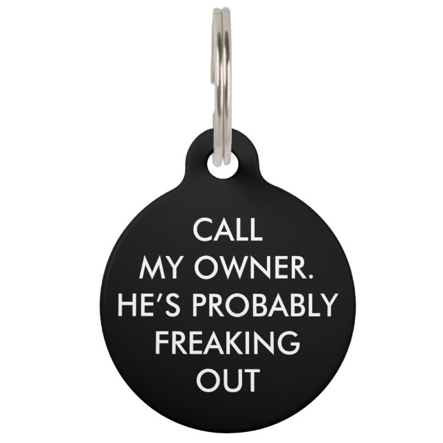 "CALL MY OWNER" PET TAG (Front)