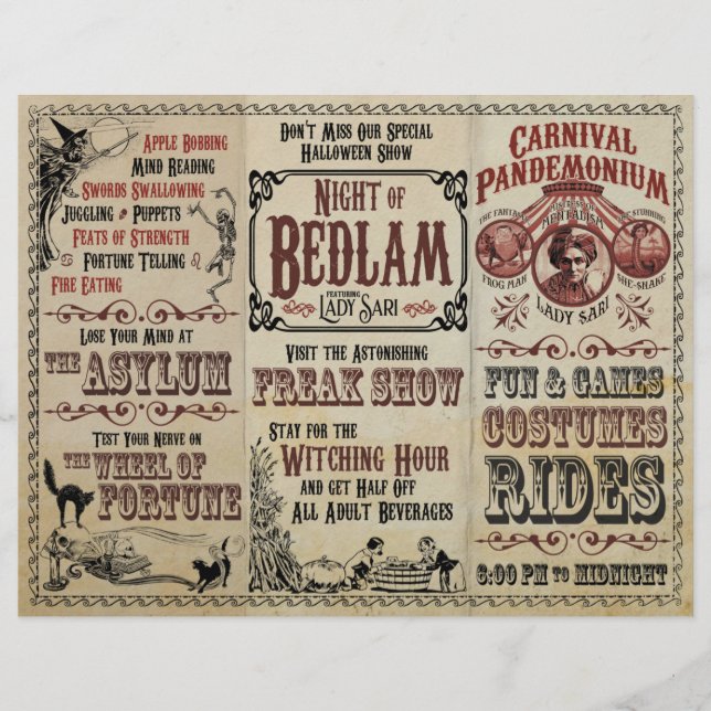 Call of Cthulhu - Carnival of Madness Flyer (Front)